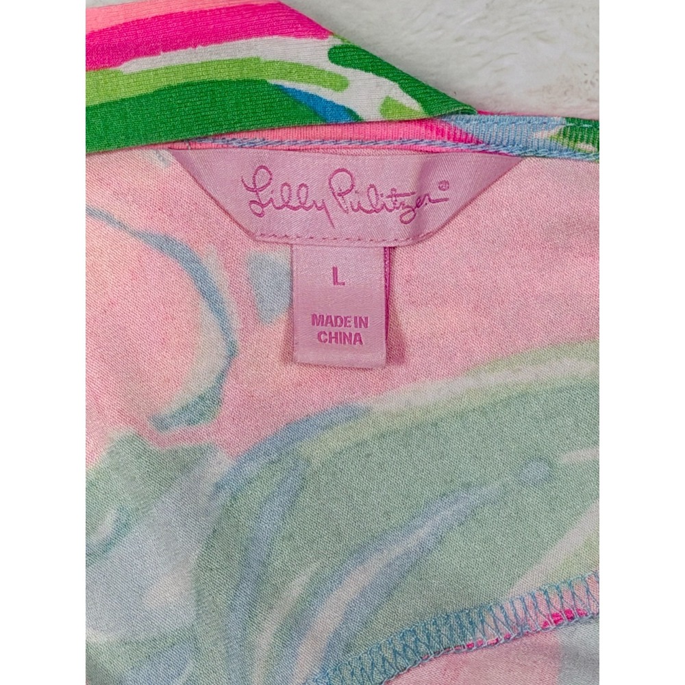 Lilly Pulitzer Women's Size Large Ophelia Swing Dress Tropical Safari - Picture 6 of 7